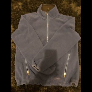 L.L Bean womens Sweater fleece small regular size blue